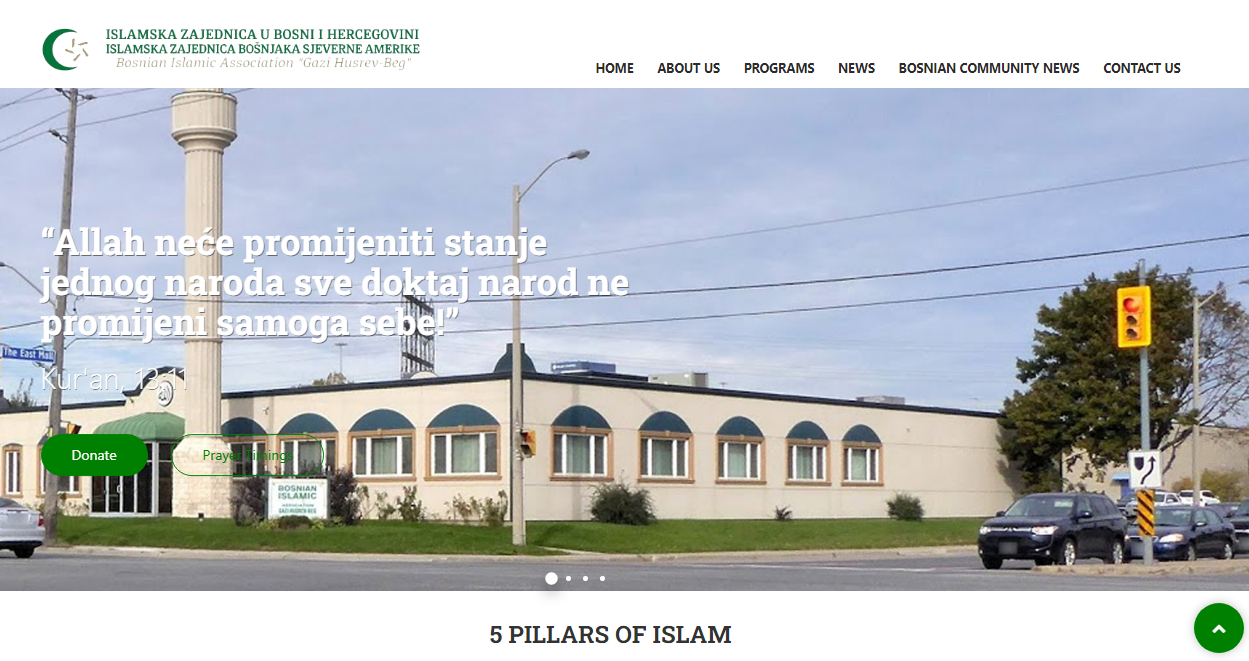 Bosnian Islamic Mosque website