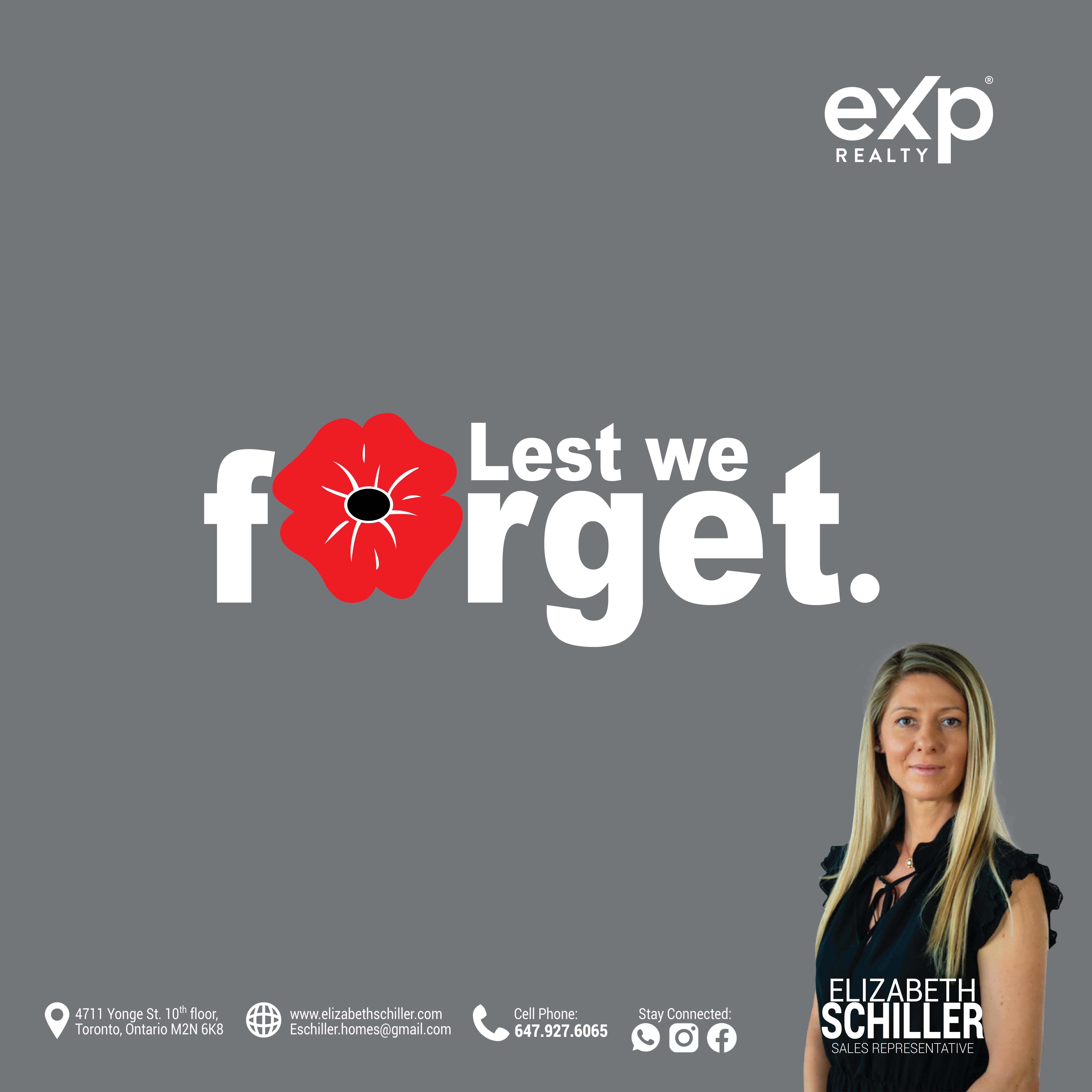 Exp Realty Remembrance Day banner