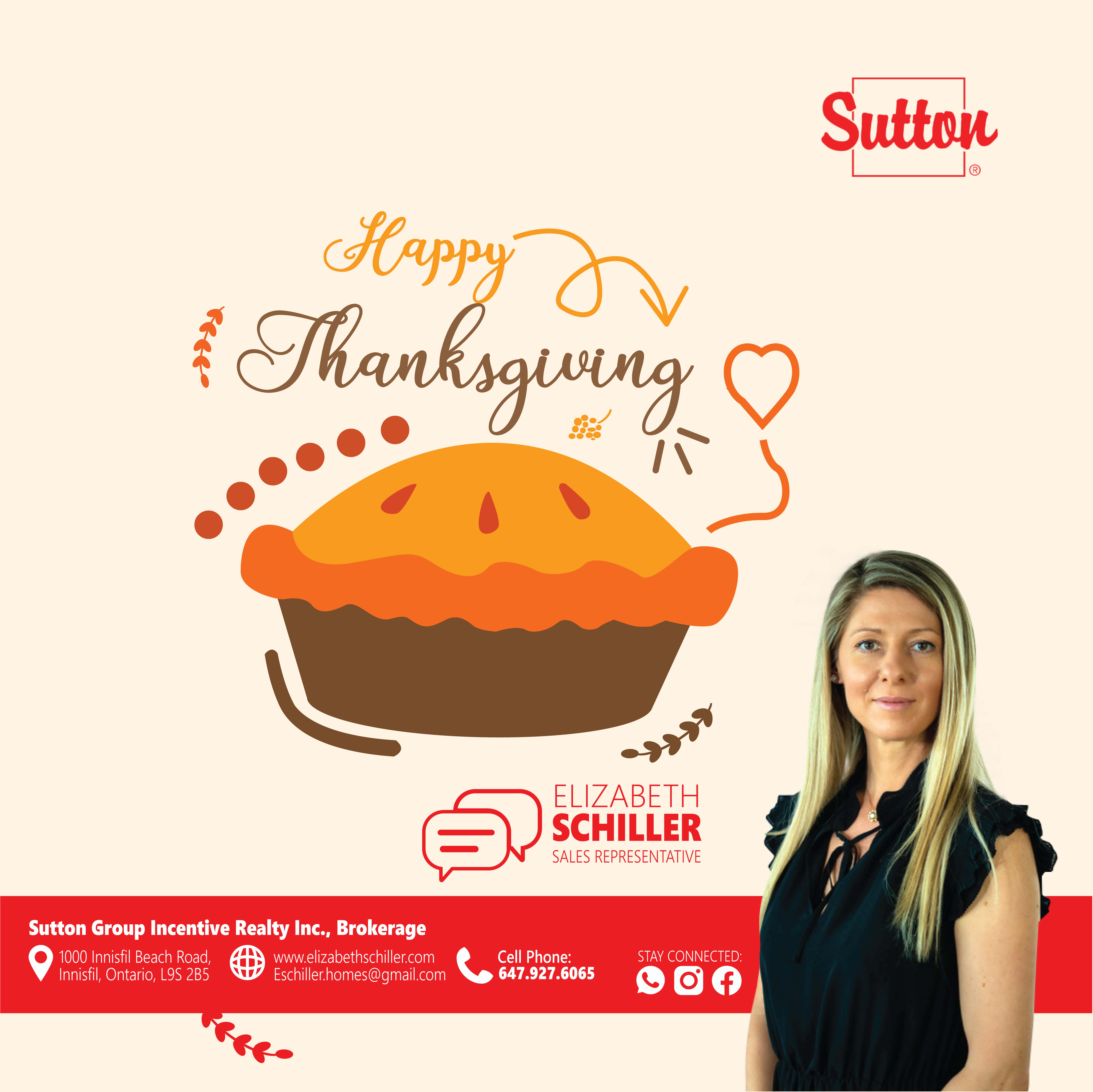 Sutton Happy Thanksgiving banner