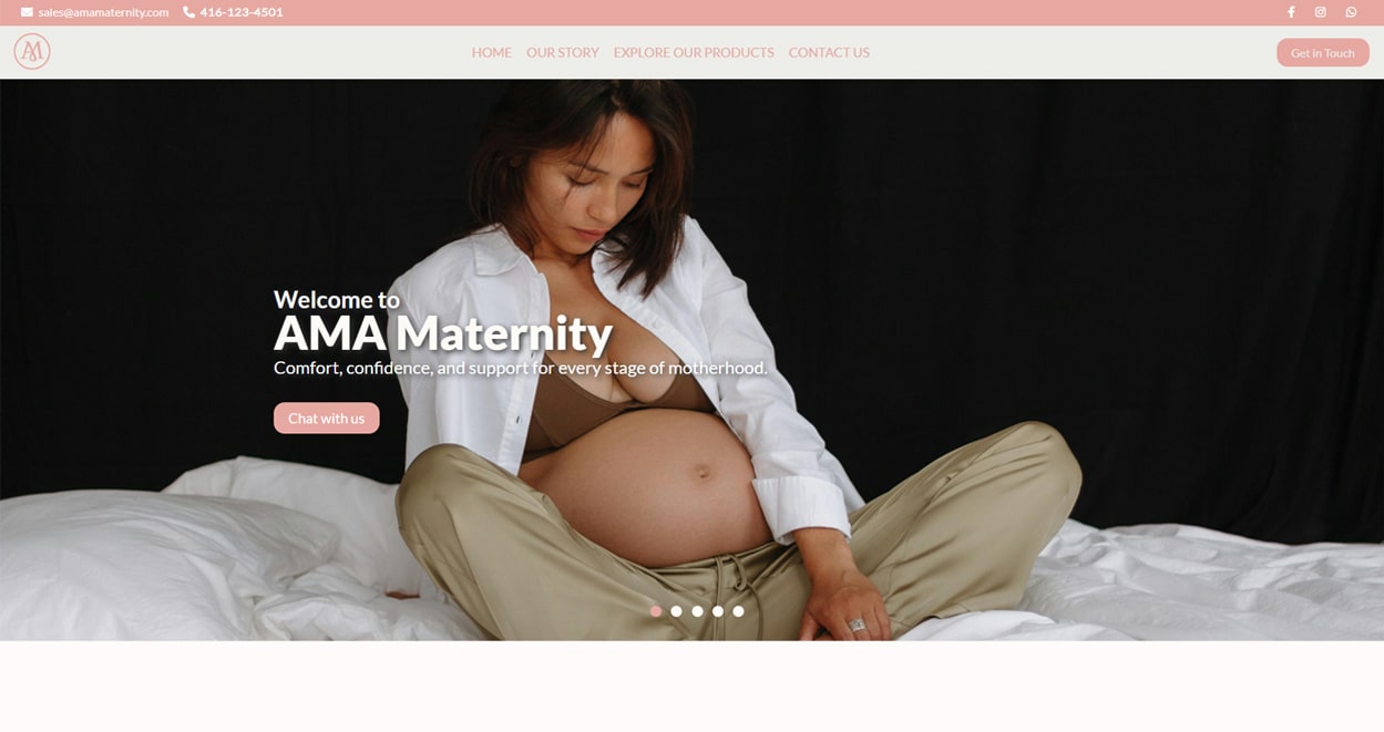 AMA Maternity website